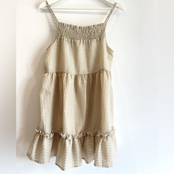 Gingham babydoll dress, scoop back S-M - Picture 4 of 4